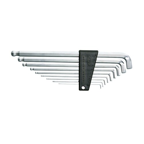 9本組 ボールL型ロング六角棒レンチセット