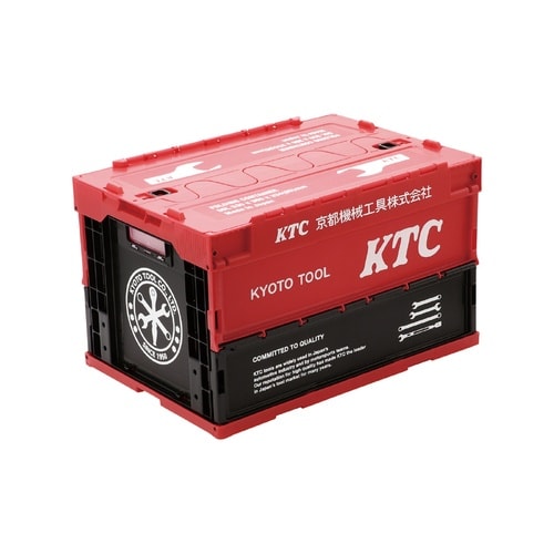 KTC折り畳みコンテナ 50L レッド