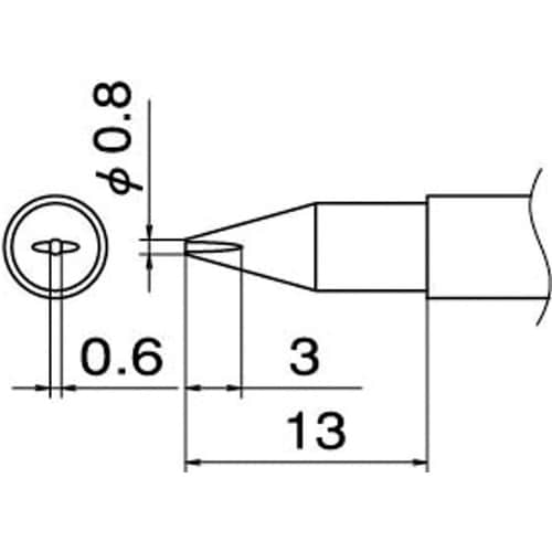 T12シリーズ こて先0.8DL型