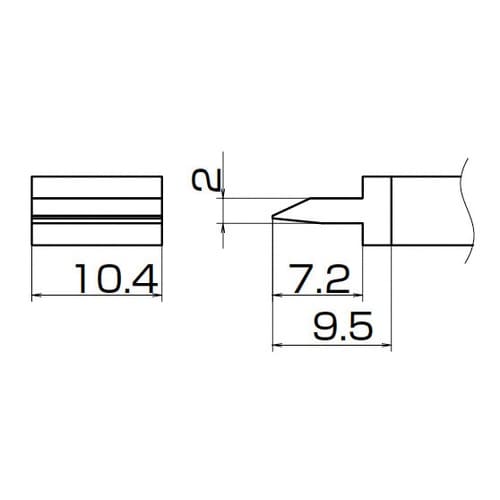 T12シリーズ こて先スパチュラ型 10.4