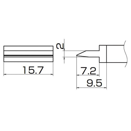 T12シリーズ こて先スパチュラ型 15.7