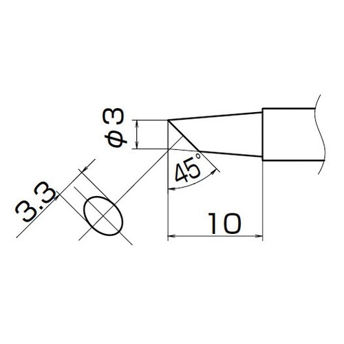 T12 こて先 3BC型 はんだめっき 長寿命