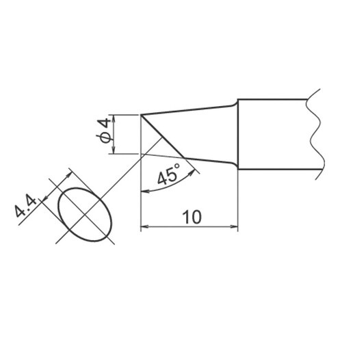 T20 こて先 4BC型 面のみはんだめっき