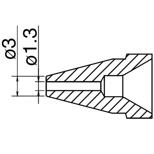 FR−301/FR−4103用ノズル 1.3MM