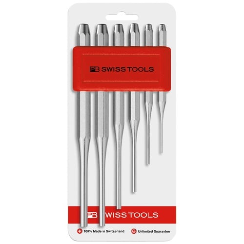 6本組 平行ピンポンチセット 八角胴タイプ