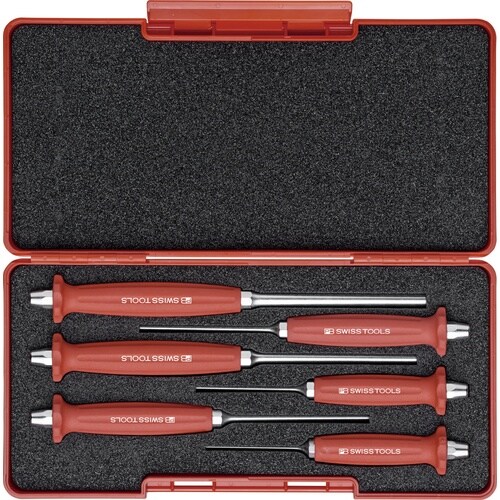 6本組 ソフトグリップ付 平行ピンポンチセット