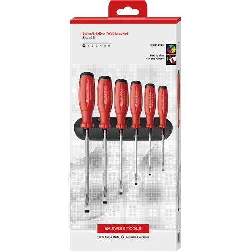 EVO マイナスドライバーセット6本組 ホルダー付