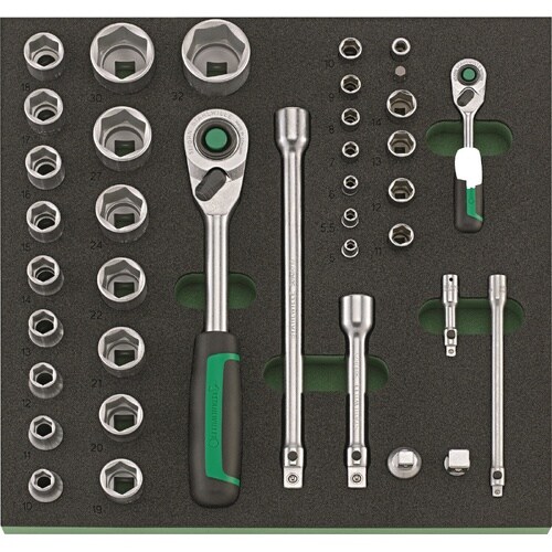 38点 1/2+1/4SQラチェットソケットセット