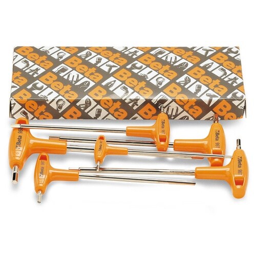 6本組 T型ハンドル 六角棒レンチセット