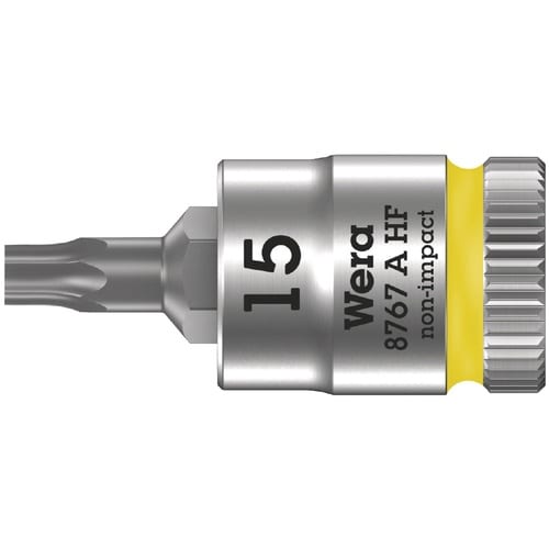 差込角1/4DR トルクスビットソケット TX15