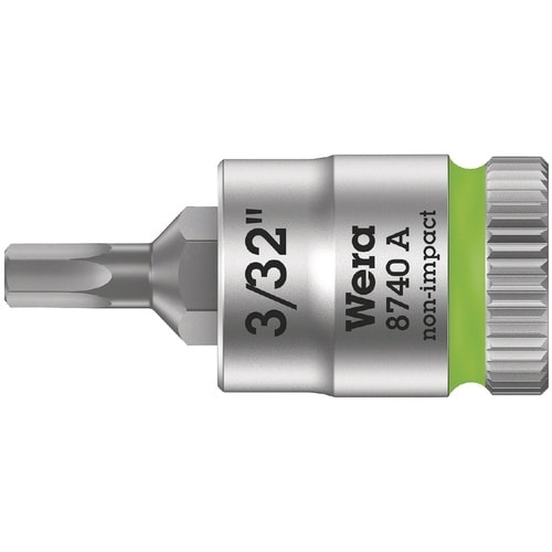 差込角1/4DR 六角ビットソケット 3/32