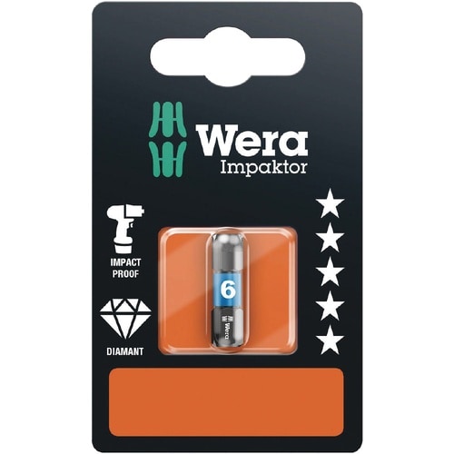 インパクト六角ビット 差込6.35mm 6mm