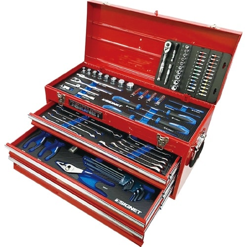 85点 3/8DR 3段ツールセット レッド