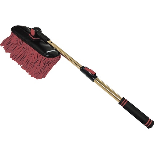 大型車対応 洗車用モップ 回転ヘッド付 伸縮