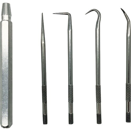 5点 差替式ピックツールセット マグネットグリップ