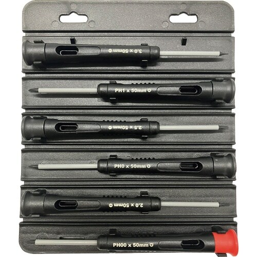 6本組 精密プラス・マイナスドライバーセット
