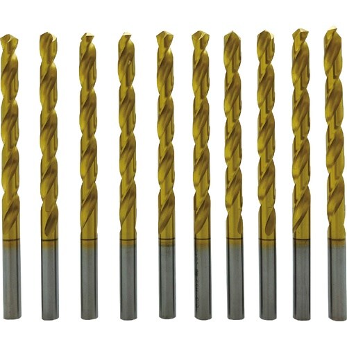 10本入 TiNストレートドリル 4.8mm