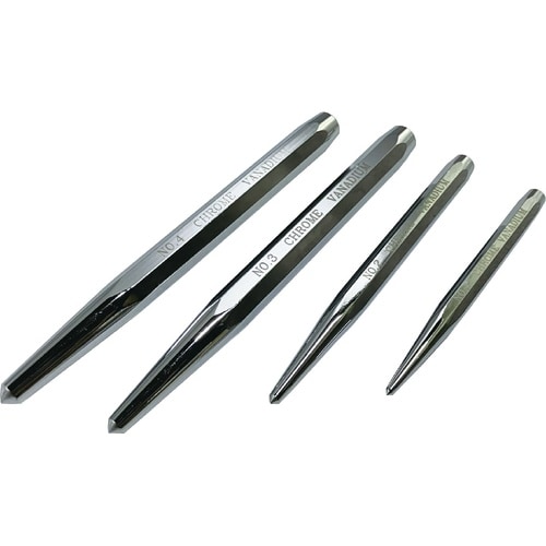 4本組 センターポンチセット八角胴タイプ