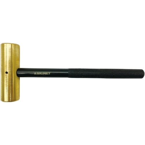 真鍮ハンマー6オンス ローレット付ハンドル