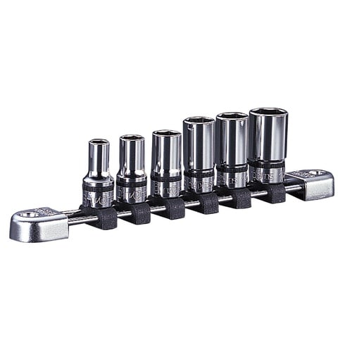 6点 9.5SQ 十二角セミディープソケットセット