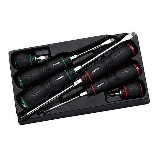 6本組 樹脂柄ドライバー混合セット