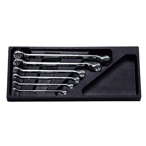 6本 45゜X6゜オフセットメガネレンチセット