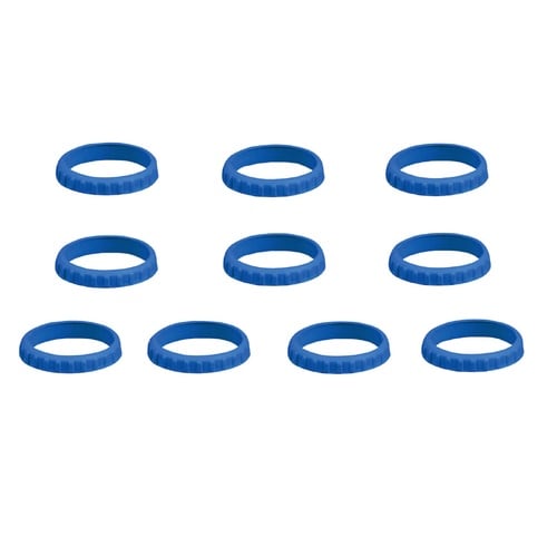 10個 ゴムリングセット 青
