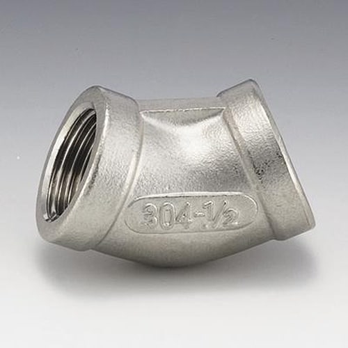 ステンレス製ねじ込み継手(304)45°エルボ