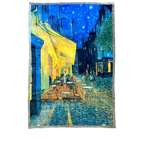 アートブランケット「夜のカフェテラス」