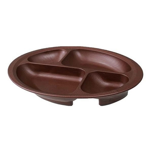 プレート 28cm すくいやすい ブラウン