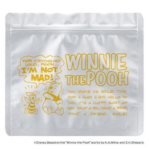 保存袋 5枚入り アルミチャック袋 くまのプーさん
