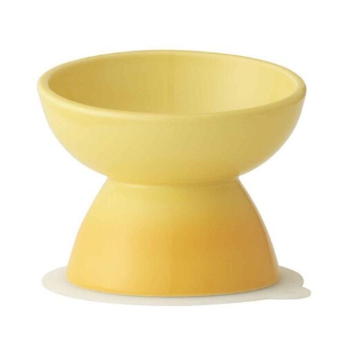 ペット用食器 小型犬用 陶器 イエロー