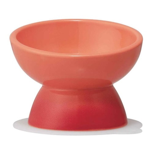 ペット用食器 猫用 陶器 オレンジ
