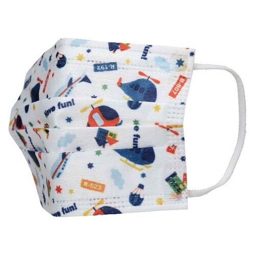 子ども用 マスク 不織布 10枚入 ヘリコプター