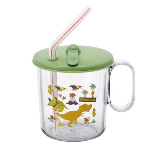 ストローコップ ディノサウルス フタ付き