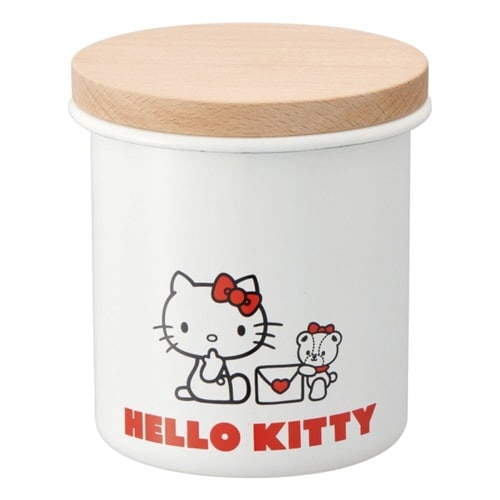 保存容器 750ml ホーロー 木蓋付き