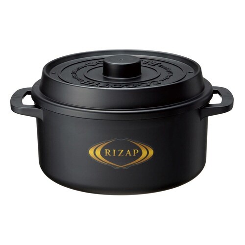 ココット風電子レンジ用鍋 RIZAP ザル付き