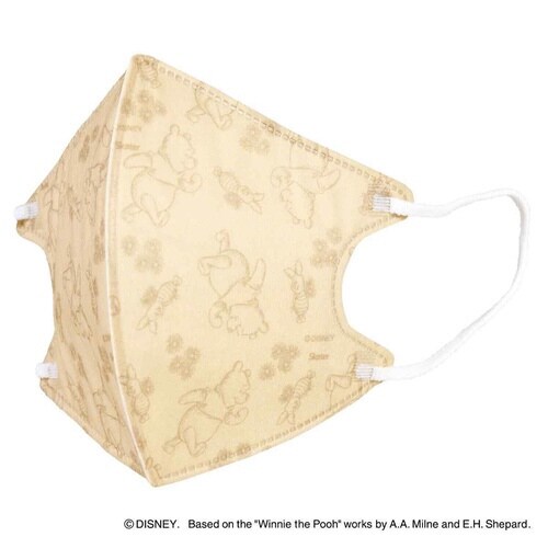 不織布 立体マスク くまのプーさん 10枚入り