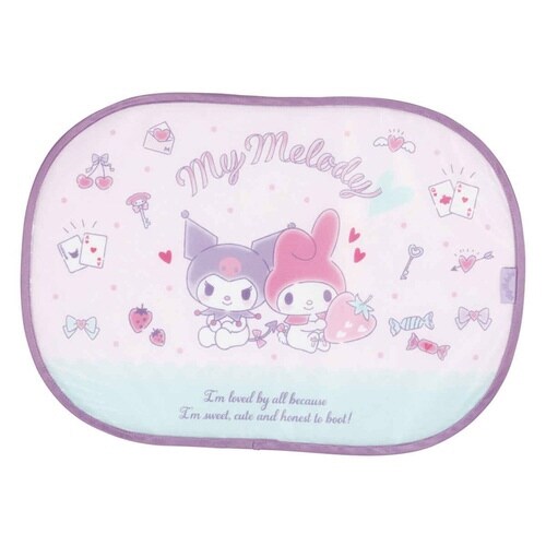 車用 貼り付くサンシェード マイメロディ・クロミ