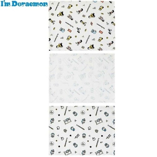 ふきん ワッフル生地ふきん 3枚入り ドラえもん