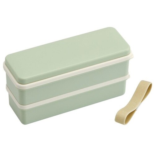 お弁当箱 2段 630ml 抗菌 グリーン