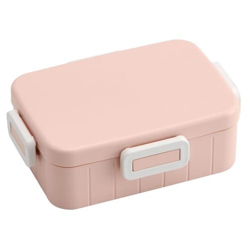 弁当箱 1段 650ml 抗菌4点ロック ピンク