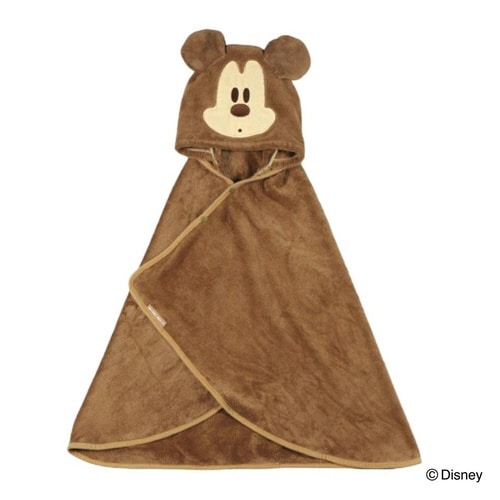 バスタオル 吸水速乾 フード付き ミッキーマウス