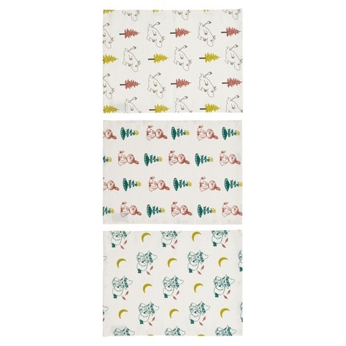 ふきん ワッフル生地ふきん 3枚入 ムーミン