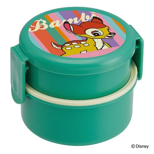 弁当箱 2段 500ml 抗菌 丸型 レトロバンビ