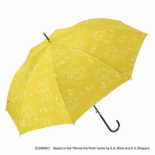 傘 超撥水傘 長傘 58cm くまのプーさん