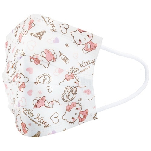 マスク 不織布 子供用 同柄7枚入り ハローキティ