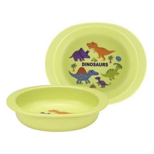 ベビー食器 ベビー用PP製小皿 ディノサウルス