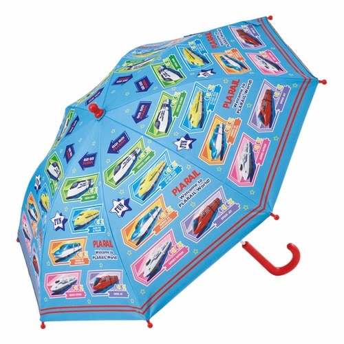 傘 子供用晴雨兼用傘手開き プラレール23