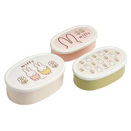 弁当箱 抗菌シール容器3個セット miffy23